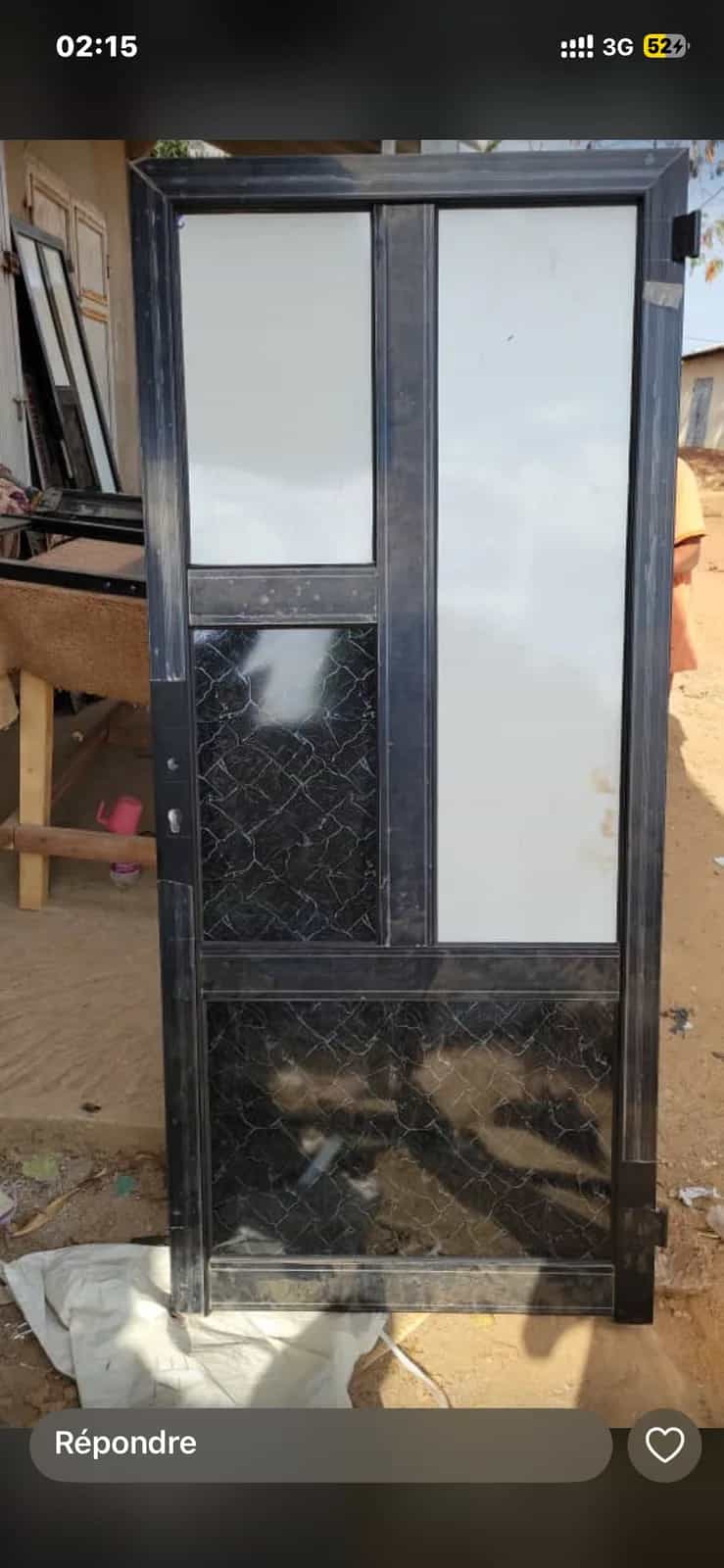 Porte en aluminium 