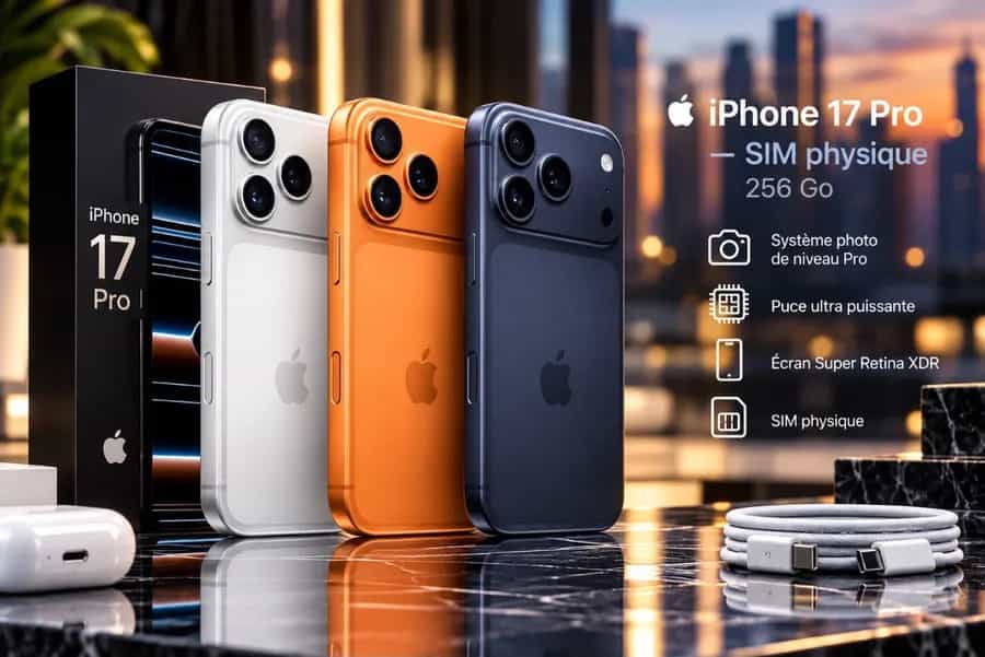 iPhone 17 Pro – 256 Go (SIM physique)