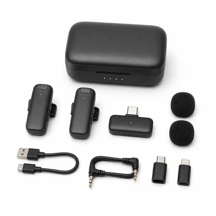 Kit de microphones cravate sans fil
