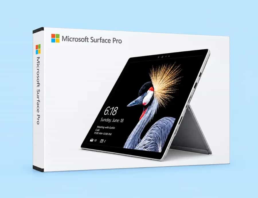 Microsoft Surface Pro Certifié -2 en 1 détachable (5e génération) Intel Core M 4 Go de RAM / 128 Go 