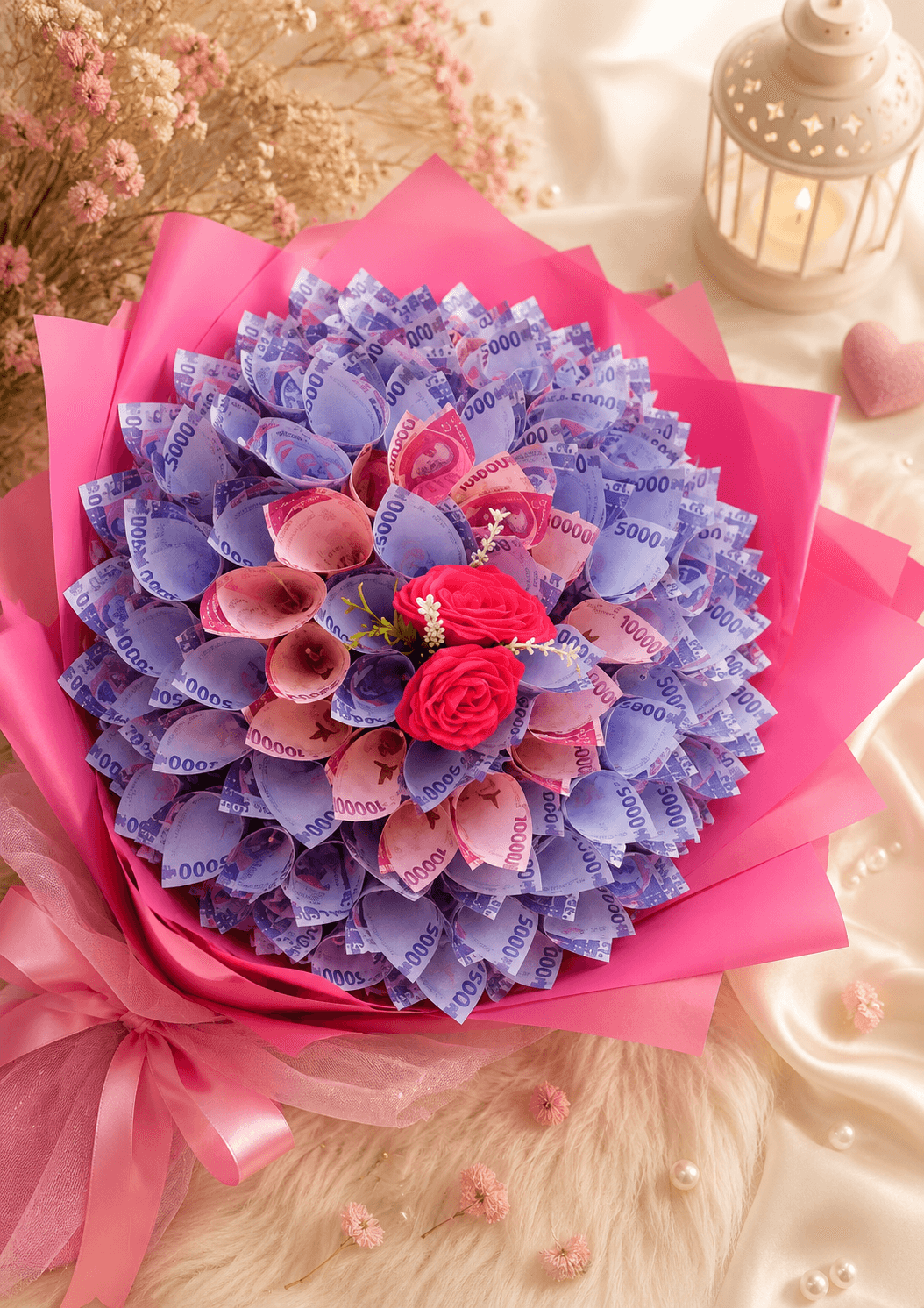 Bouquet cadeau en billets