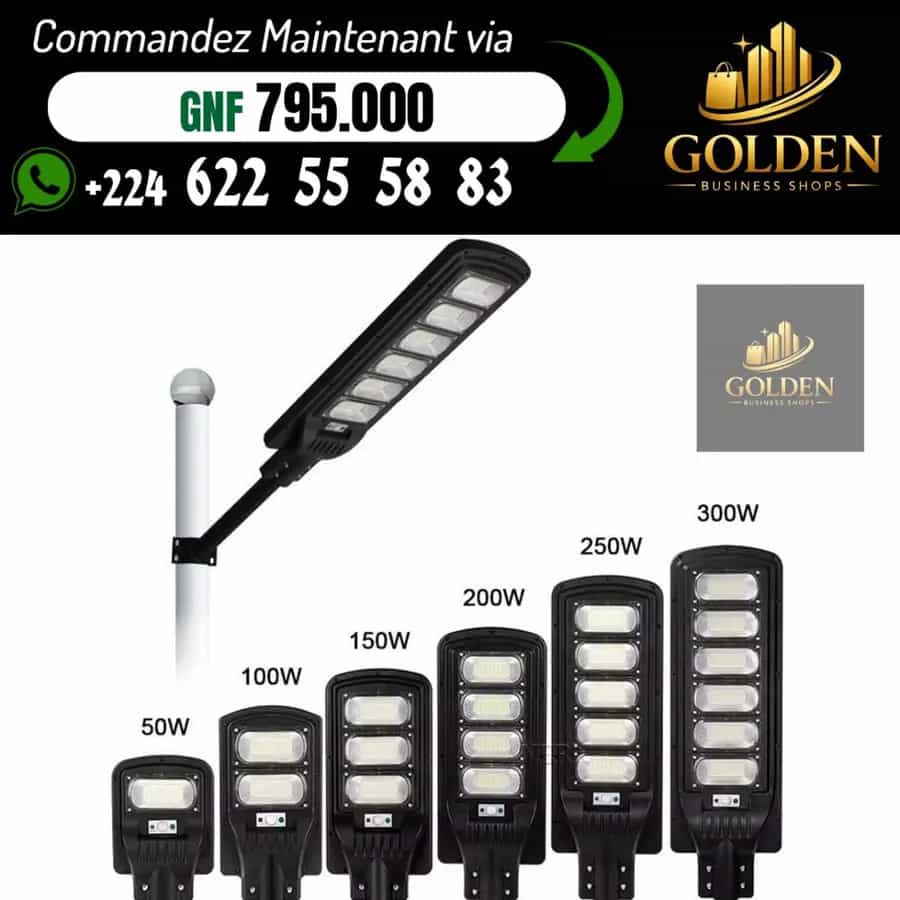 Lampe Solaire LED Tout-en-Un pour Éclairage Extérieur