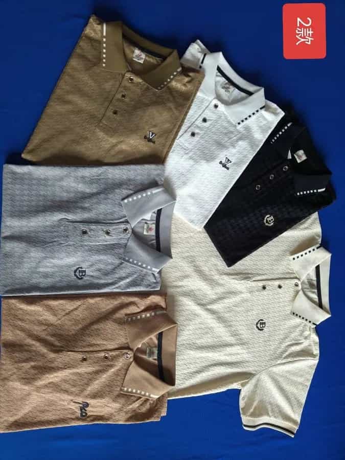 logo de polos à manches courtes pour homme 