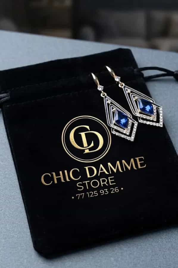 Chic Damme - Boucles d'oreilles Goutte Royale