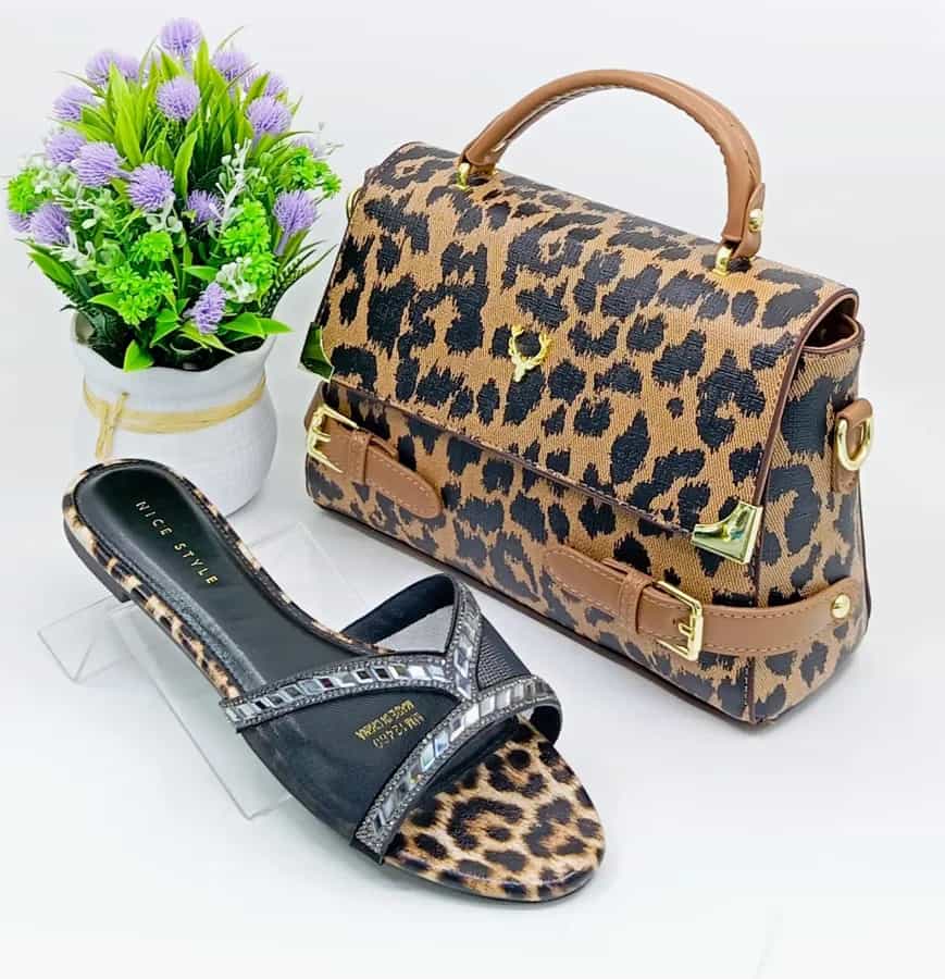 Sac à main et Chaussures dorés prestigieux