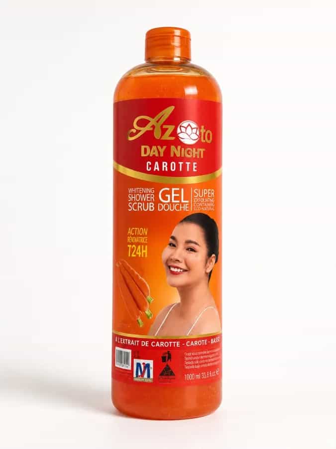 Gel Douche Gommant Azoto Day & Night Carotte 