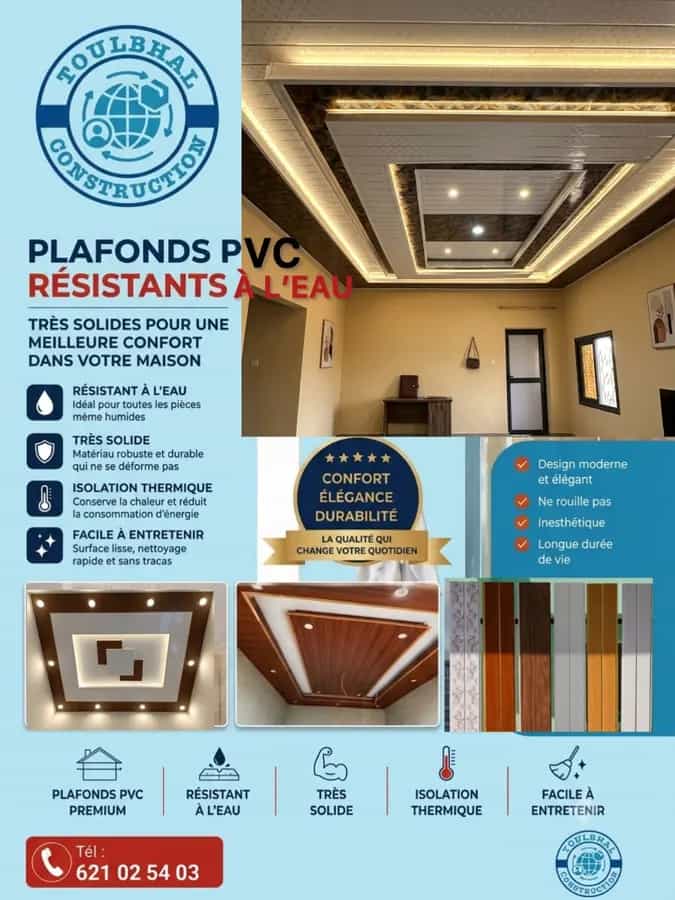 Plafond pvc 