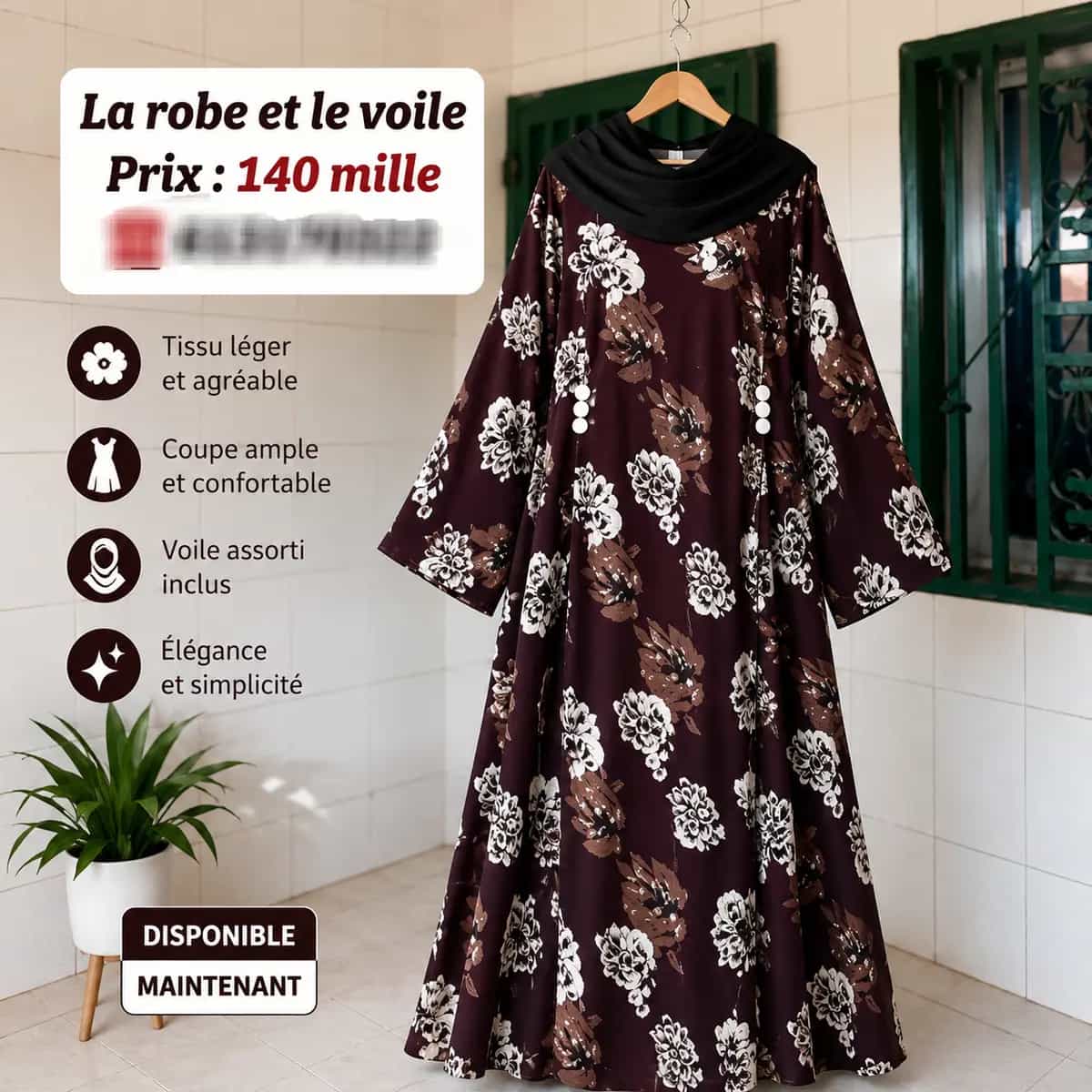 Robe 👗 avec voile 🧕 