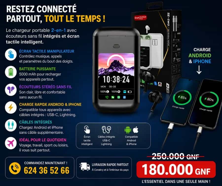 Powerbank 2en1 
