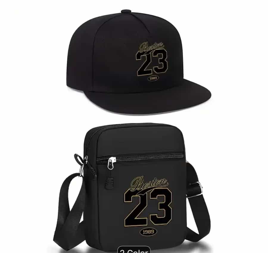 Casquette et sac bandoulière 