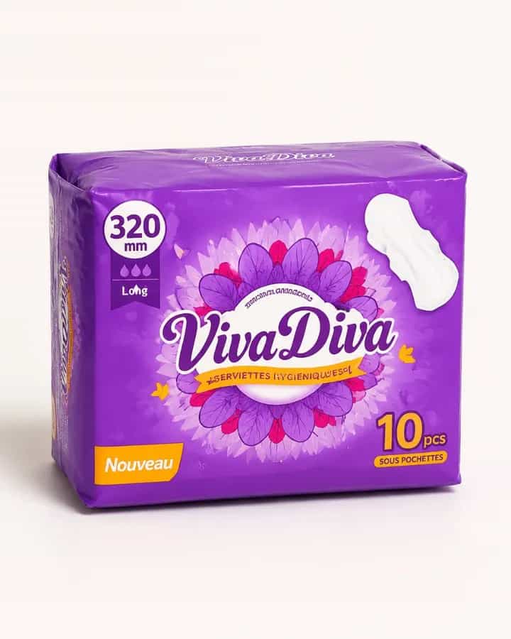 Un paquet de serviettes hygiéniques longues