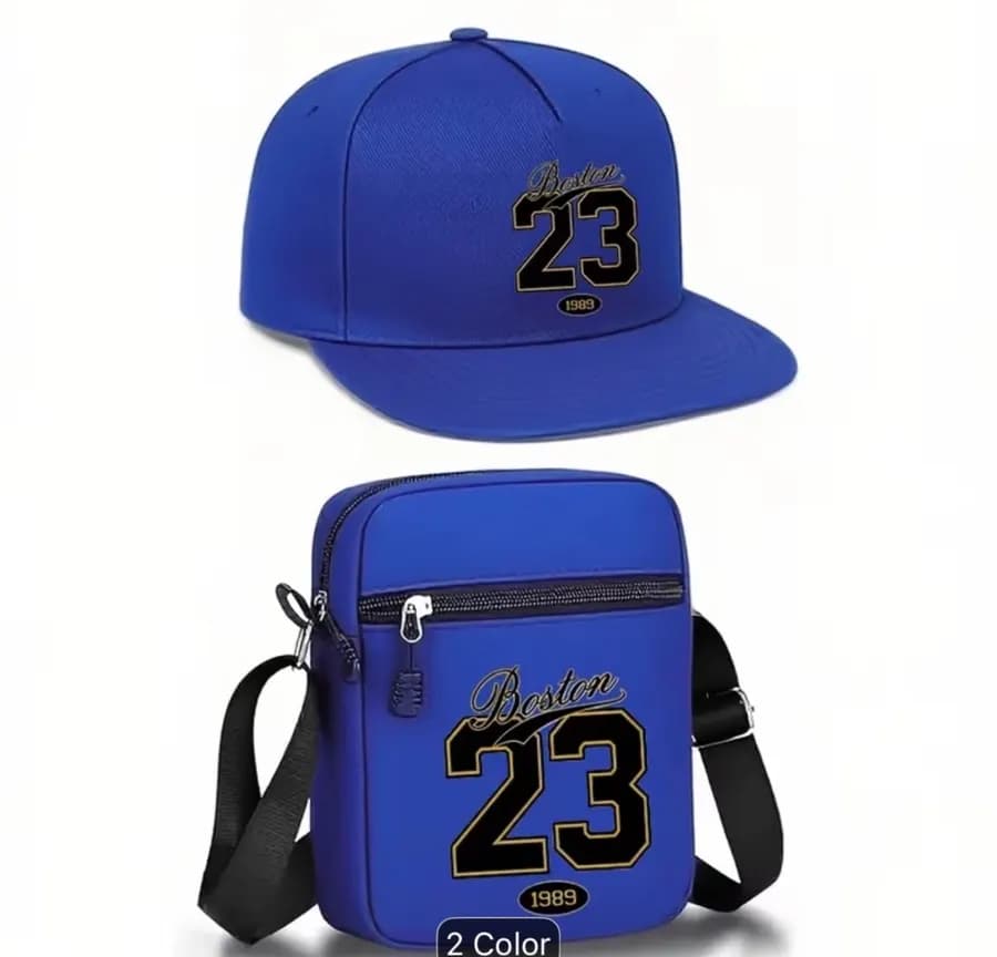 Casquette et sac bandoulière 