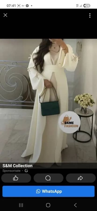 Robe longue avec kimono