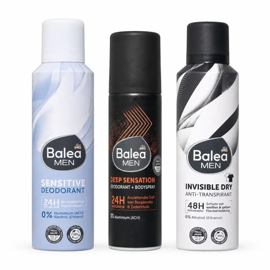 Déodorant Balea Men – Fraîcheur Intense 24H/48H
