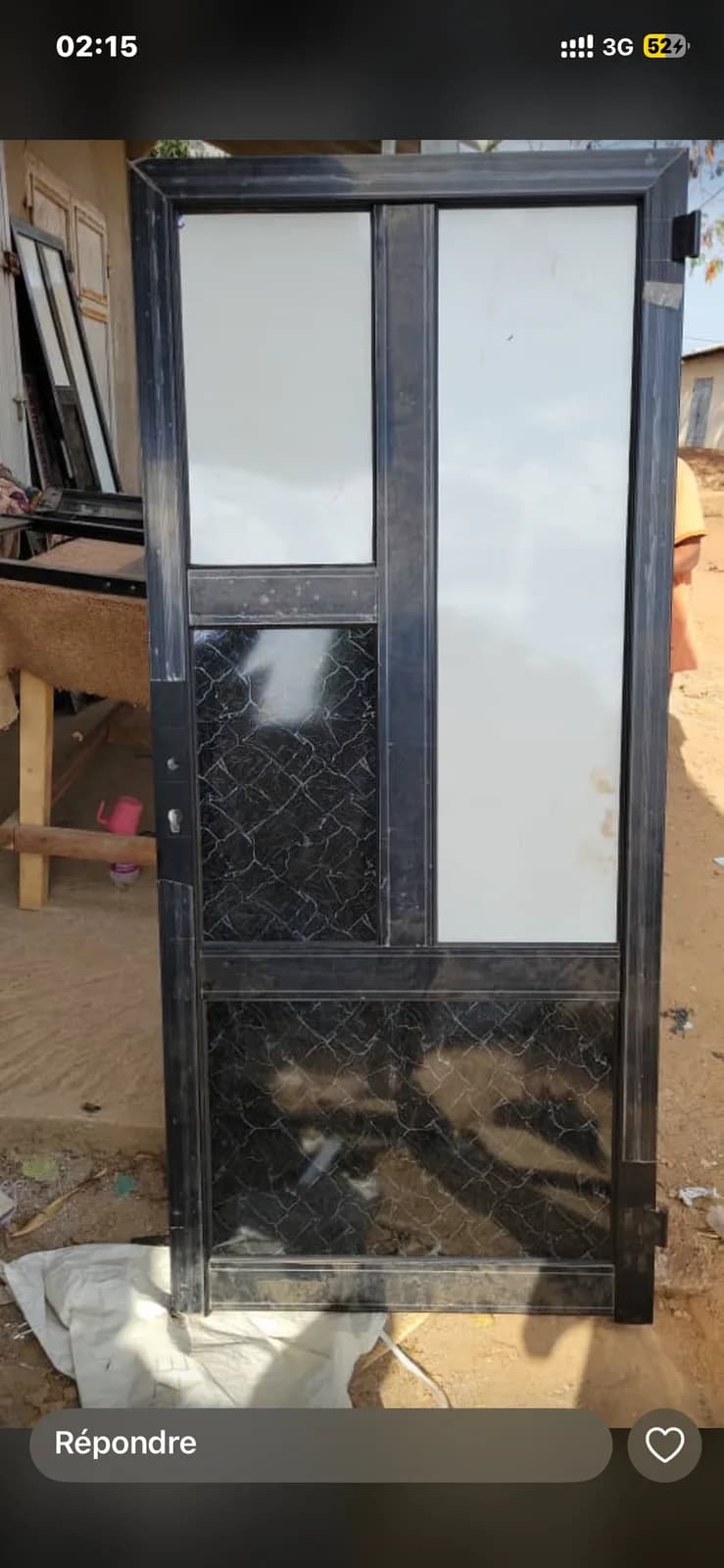 Porte en aluminium 