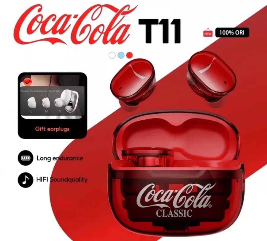 Écouteurs sans fil Coca-Cola T11