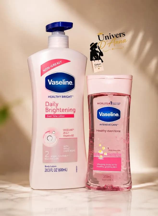 Pack Vaseline Healthy Bright Lait + Huile Corporelle