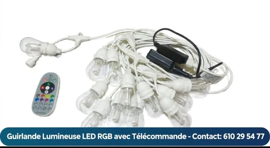 Grillande lumineuse 8metres livraison gratuite 