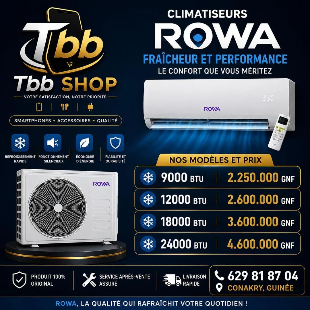 TBB shop vente de climatiseur et électroménager 
