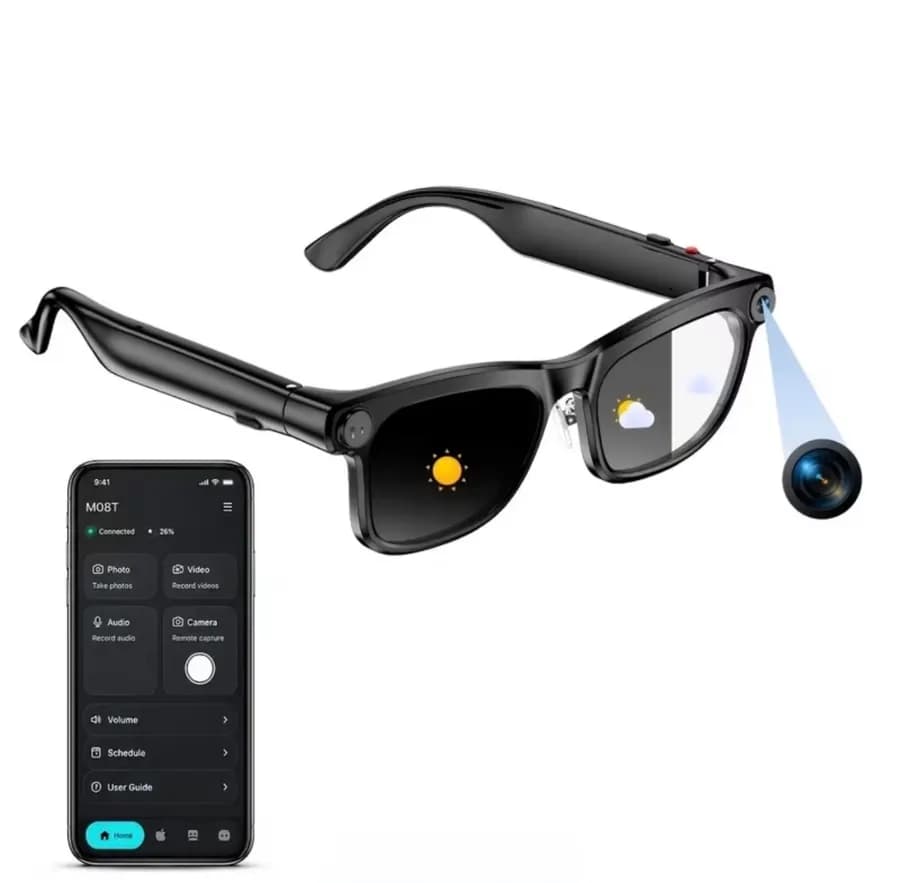 Lunettes intelligentes IA, équipées d’une caméra 