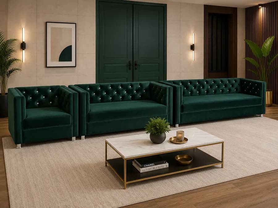 Ensemble de 3 sofas design modernes