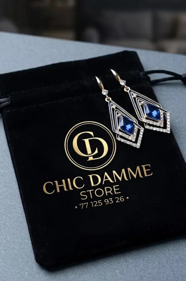 Chic Damme - Boucles d'oreilles Goutte Royale