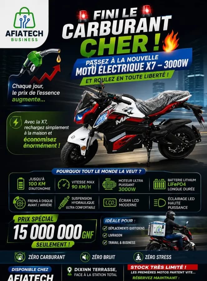 Vente moto électrique 