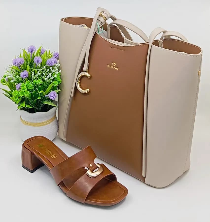 Sac à main et Chaussures doré prestige