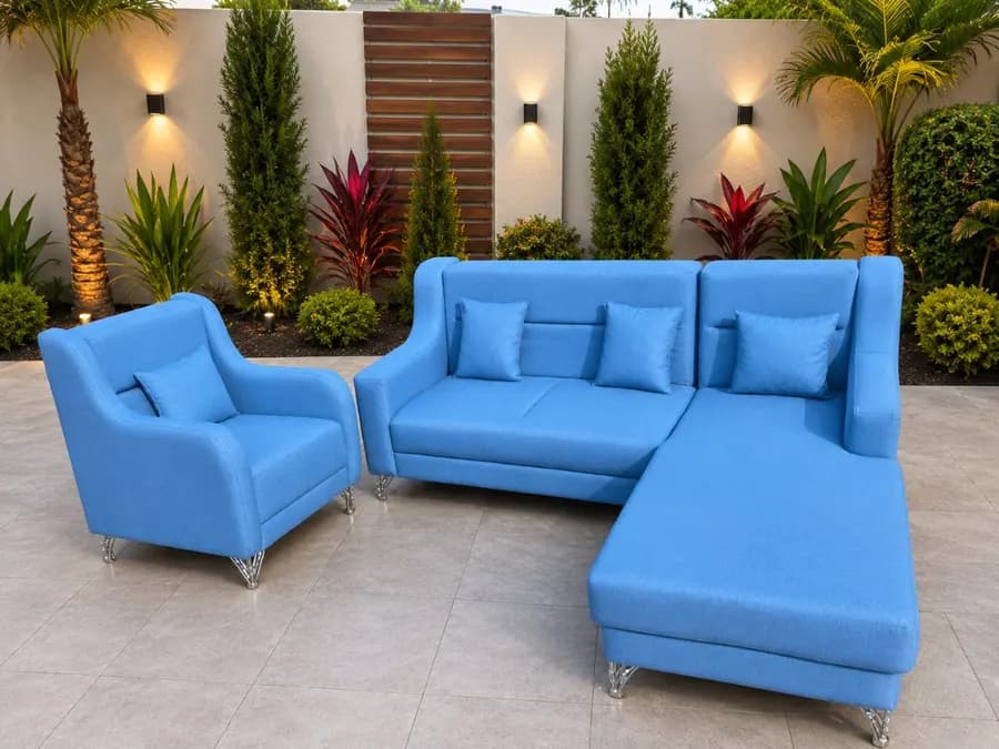 Ensemble de canapé moderne bleu 