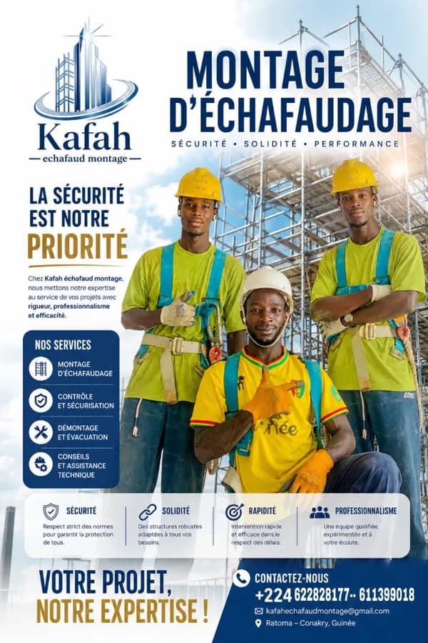 Montage de échafaudage