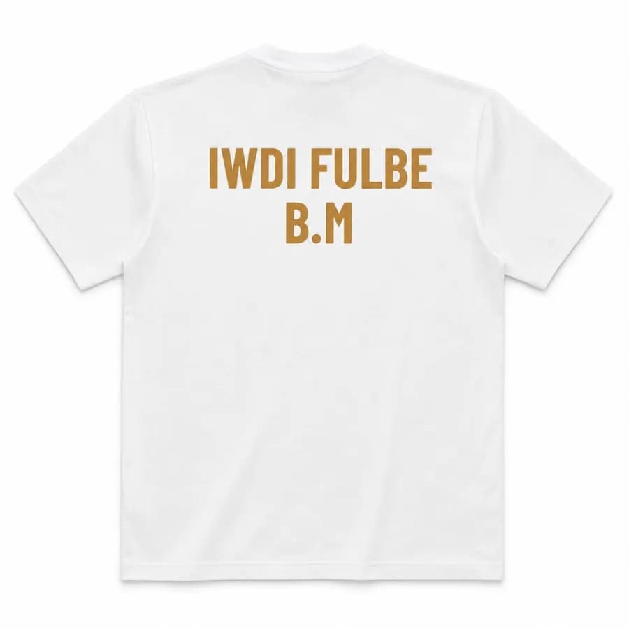 T-shirt in cotone col marchio IWDI FULƁE 