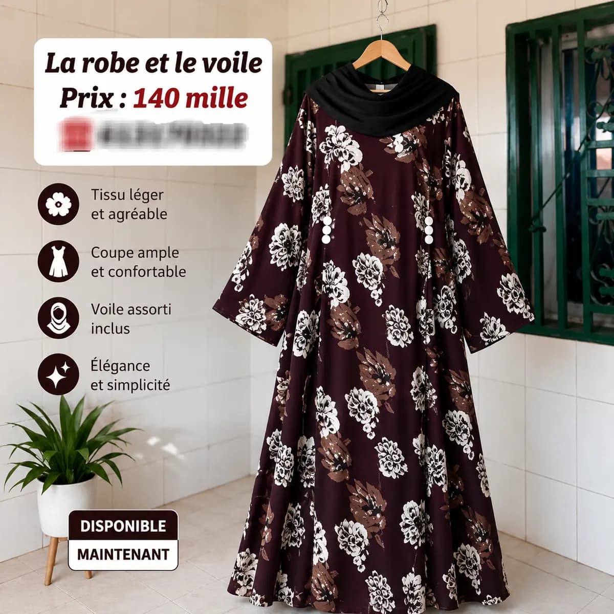 Robe 👗 avec voile 🧕 