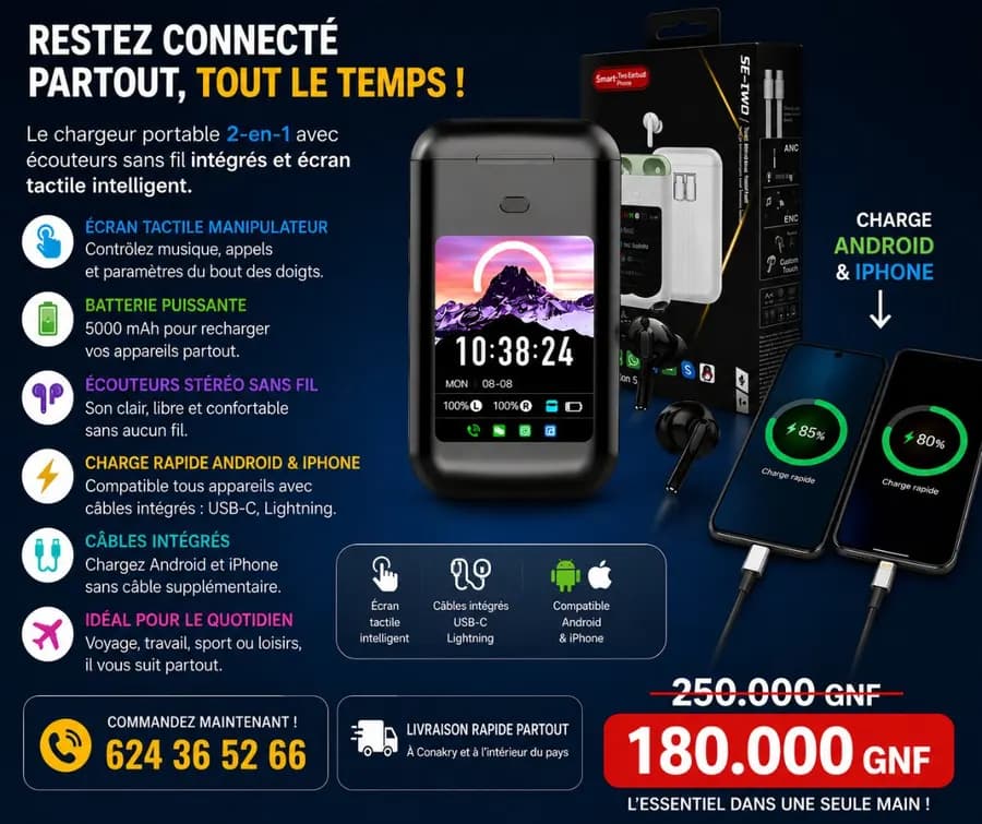 Powerbank 2en1 
