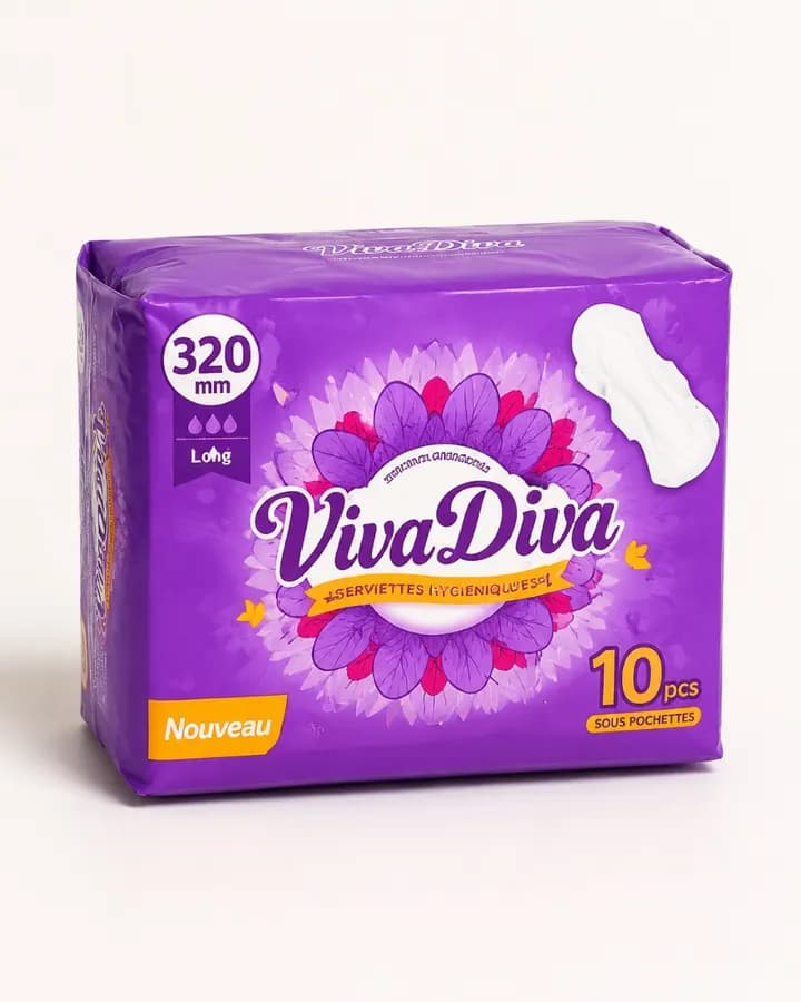 Un paquet de serviettes hygiéniques longues