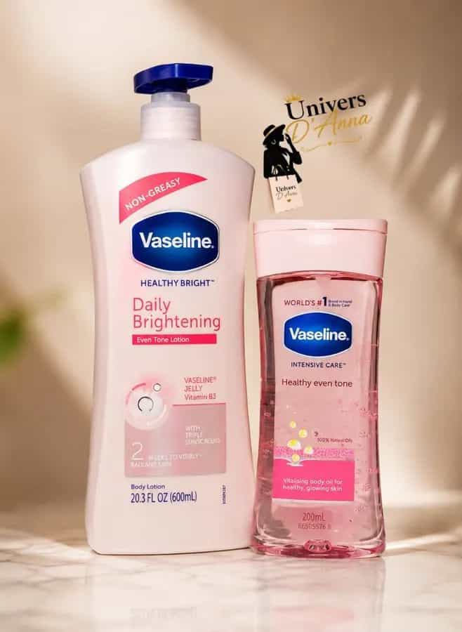 Pack Vaseline Healthy Bright Lait + Huile Corporelle